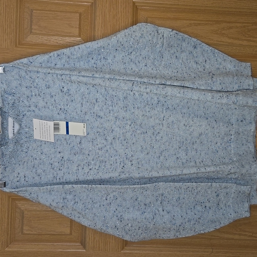 Alfred Dunner Blue Speckled Sweater XL - Picture 3 of 7